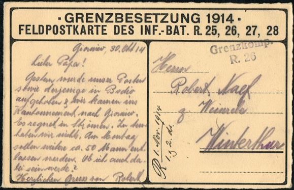 Schweiz Suisse Switzerland Soldatenmarken Eisenbahn Soldier Stamps Railway Postcards Postkarten Cartes Postales